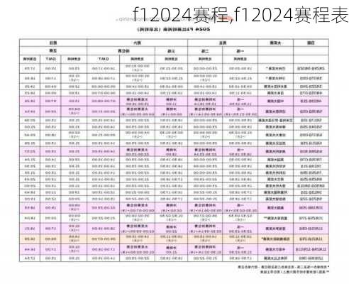 f12024赛程,f12024赛程表