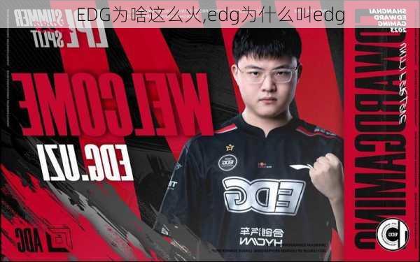 EDG为啥这么火,edg为什么叫edg