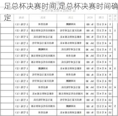 足总杯决赛时间,足总杯决赛时间确定