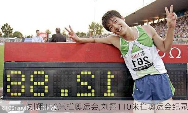 刘翔110米栏奥运会,刘翔110米栏奥运会纪录