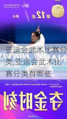 亚运会武术比赛分类,亚运会武术比赛分类有哪些