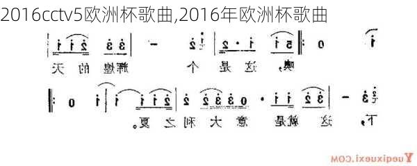 2016cctv5欧洲杯歌曲,2016年欧洲杯歌曲