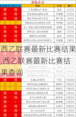 西乙联赛最新比赛结果,西乙联赛最新比赛结果查询