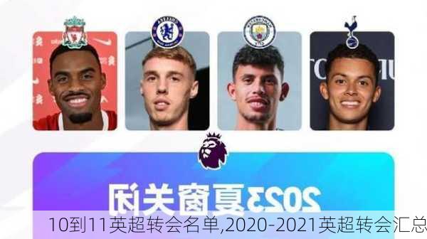 10到11英超转会名单,2020-2021英超转会汇总