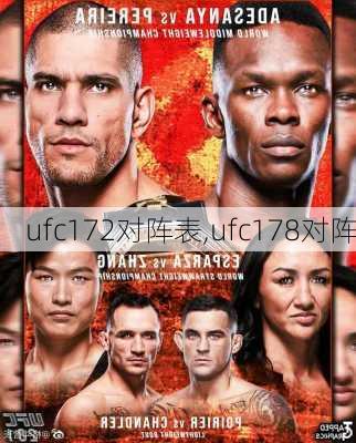 ufc172对阵表,ufc178对阵