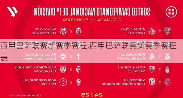 西甲巴萨联赛新赛季赛程,西甲巴萨联赛新赛季赛程表