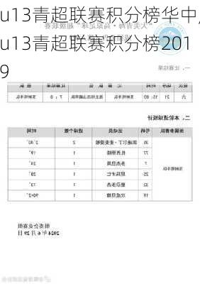 u13青超联赛积分榜华中,u13青超联赛积分榜2019