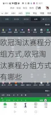 欧冠淘汰赛程分组方式,欧冠淘汰赛程分组方式有哪些