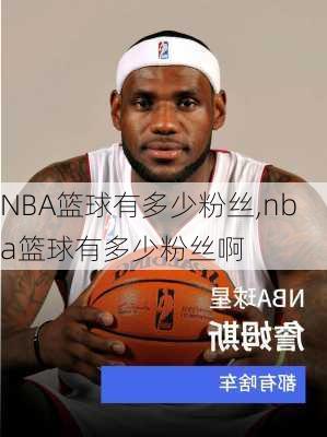 NBA篮球有多少粉丝,nba篮球有多少粉丝啊