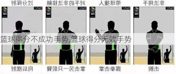 篮球得分不成功手势,篮球得分无效手势