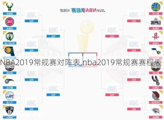 NBA2019常规赛对阵表,nba2019常规赛赛程表