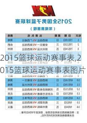 2015篮球运动赛事表,2015篮球运动赛事表图片