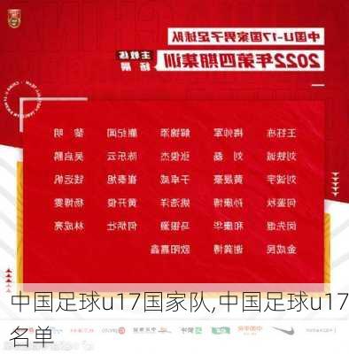 中国足球u17国家队,中国足球u17名单