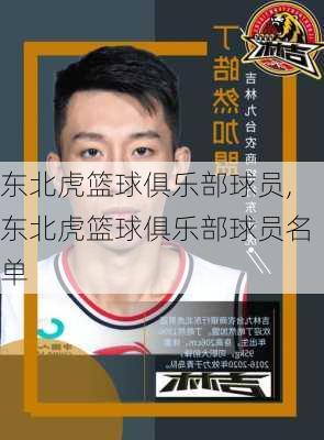 东北虎篮球俱乐部球员,东北虎篮球俱乐部球员名单