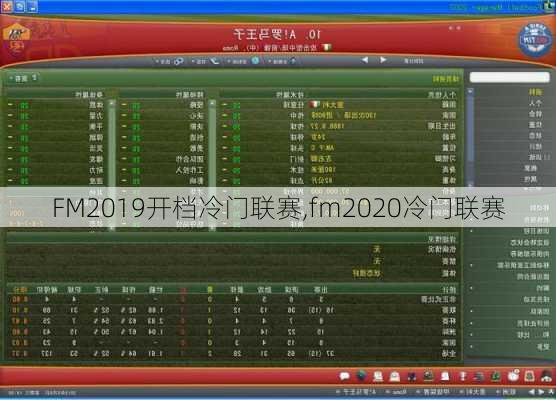 FM2019开档冷门联赛,fm2020冷门联赛