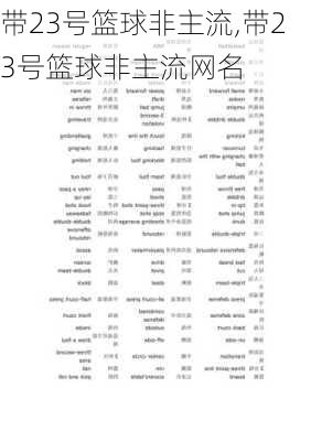 带23号篮球非主流,带23号篮球非主流网名