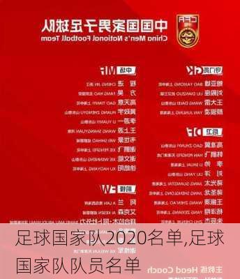 足球国家队2020名单,足球国家队队员名单