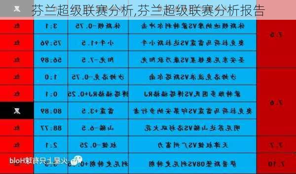 芬兰超级联赛分析,芬兰超级联赛分析报告