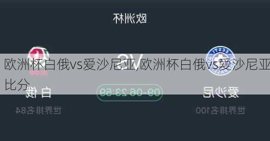 欧洲杯白俄vs爱沙尼亚,欧洲杯白俄vs爱沙尼亚比分