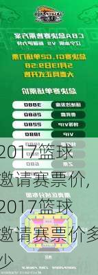 2017篮球邀请赛票价,2017篮球邀请赛票价多少