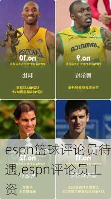 espn篮球评论员待遇,espn评论员工资