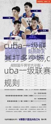 cuba一级联赛打多少场,cuba一级联赛规则