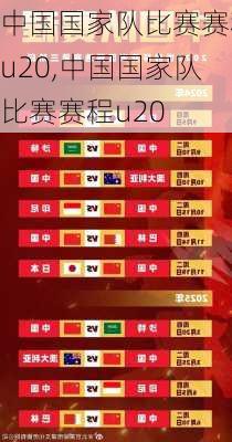 中国国家队比赛赛程u20,中国国家队比赛赛程u20