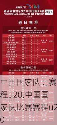 中国国家队比赛赛程u20,中国国家队比赛赛程u20