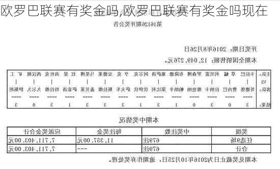 欧罗巴联赛有奖金吗,欧罗巴联赛有奖金吗现在