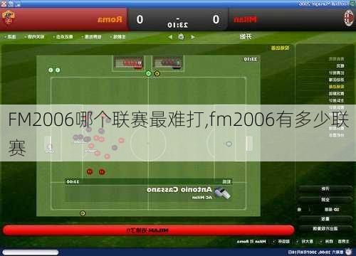 FM2006哪个联赛最难打,fm2006有多少联赛