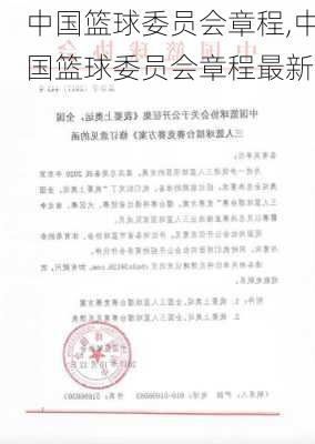 中国篮球委员会章程,中国篮球委员会章程最新