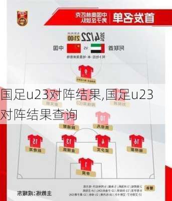 国足u23对阵结果,国足u23对阵结果查询