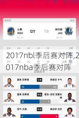 2017nbl季后赛对阵,2017nba季后赛对阵