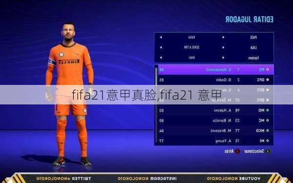 fifa21意甲真脸,fifa21 意甲