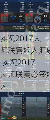 实况2017大师联赛妖人汇总,实况2017大师联赛必签妖人