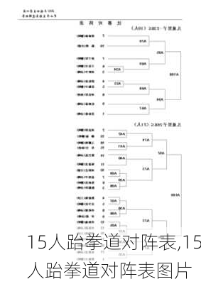 15人跆拳道对阵表,15人跆拳道对阵表图片