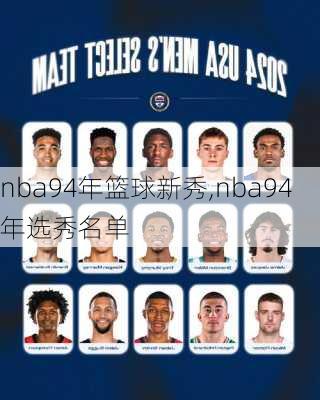 nba94年篮球新秀,nba94年选秀名单