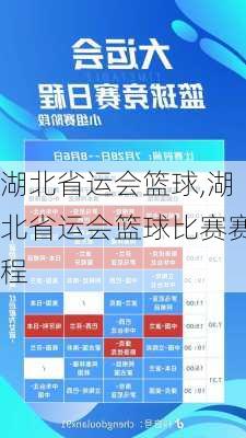 湖北省运会篮球,湖北省运会篮球比赛赛程