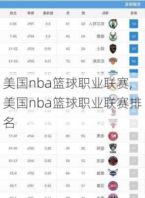 美国nba篮球职业联赛,美国nba篮球职业联赛排名