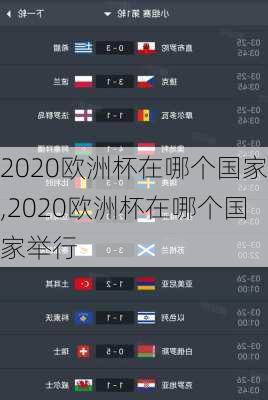 2020欧洲杯在哪个国家,2020欧洲杯在哪个国家举行