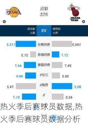 热火季后赛球员数据,热火季后赛球员数据分析