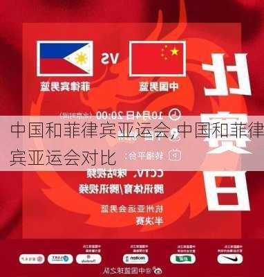 中国和菲律宾亚运会,中国和菲律宾亚运会对比