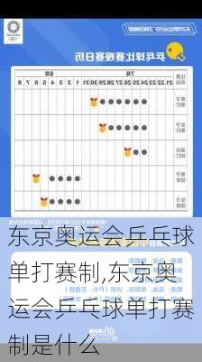 东京奥运会乒乓球单打赛制,东京奥运会乒乓球单打赛制是什么