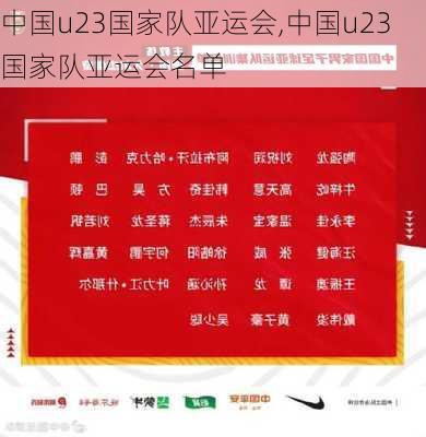 中国u23国家队亚运会,中国u23国家队亚运会名单