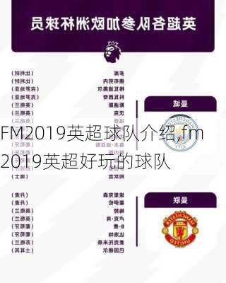 FM2019英超球队介绍,fm2019英超好玩的球队