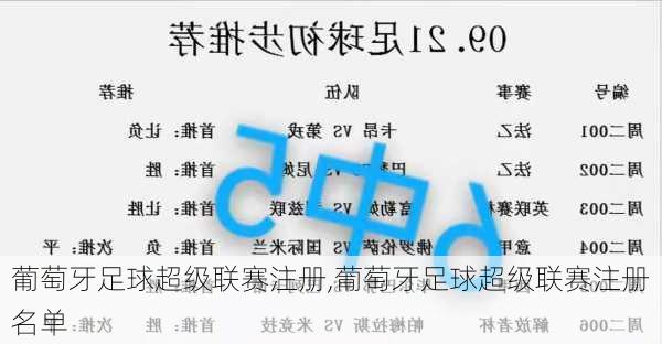 葡萄牙足球超级联赛注册,葡萄牙足球超级联赛注册名单