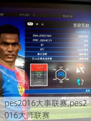 pes2016大事联赛,pes2016大师联赛