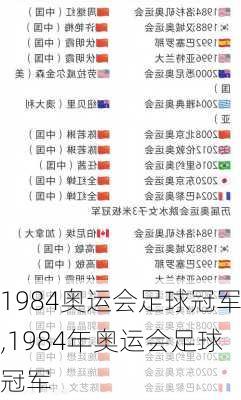 1984奥运会足球冠军,1984年奥运会足球冠军