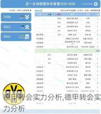 德甲转会实力分析,德甲转会实力分析