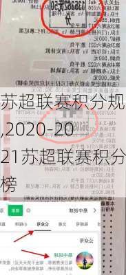 苏超联赛积分规则,2020-2021苏超联赛积分榜